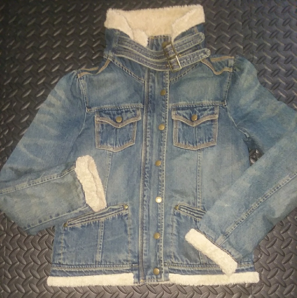 Warm Denim  Sherpa Jacket